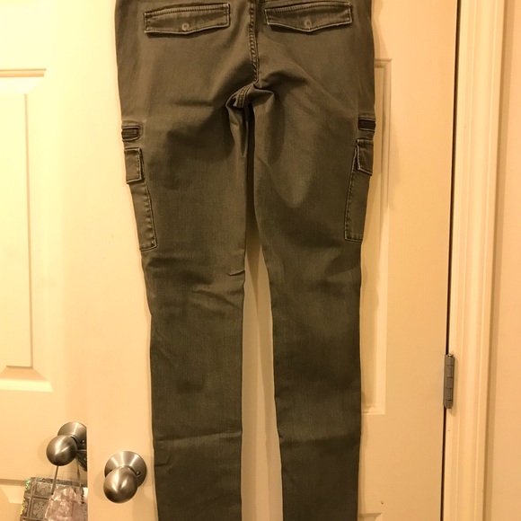 Target Massimo Skinny Premium Denim Mid-waist straight up size Army green size 6 - Picture 2 of 7